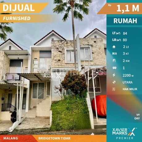 Rumah Furnish Minimalis di Bridgetown Tidar Malang Rumah Furnish Minimalis di Bridgetown Tidar Malang