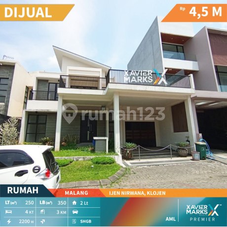 Rumah 2 Lantai Minimalis Modern di Ijen Nirwana Malang