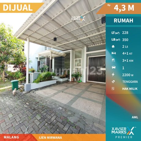 Rumah Ijen Nirwana Malang Modern Minimalis Siap Huni