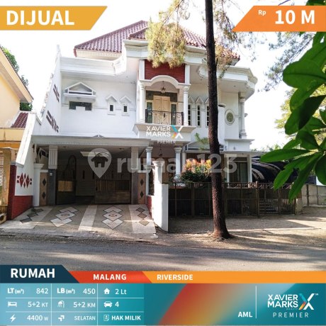 Well-Maintained 2-Story Luxury House on Riverside Main Road, Malang