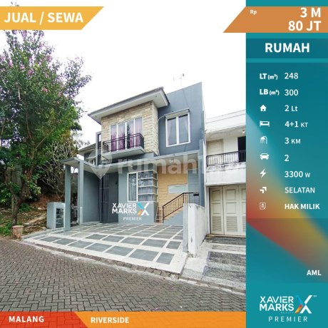 Riverside Malang Minimalist Modern House Near Toll Exit