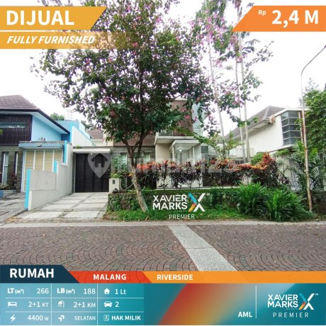 Fully Furnished House Just a Step from the Toll Exit in Riverside Malang