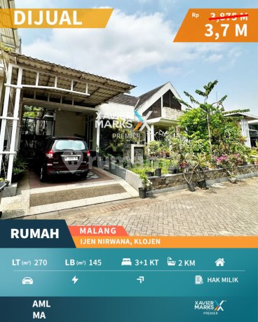 Rumah Selangkah ke Pusat Kota di Ijen Nirwana Malang