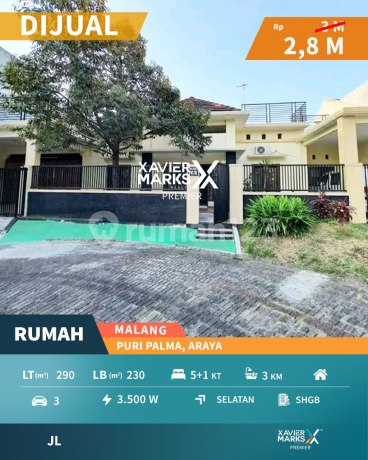 Rumah Terawat Siap Huni di Puri Palma Araya Malang Rumah Terawat Siap Huni di Puri Palma Araya Malang