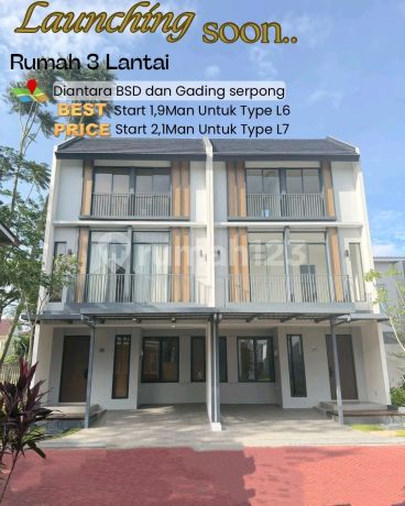 Anza Homes At Malibu Village Gading Serpong Rumah 3Lantai 1Man