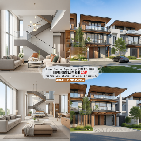 Cluster Finore By Summarecon Serpong Rumah Siap Huni 3Lt Free PPN