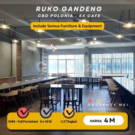 Connected Shophouse in Polonia CBD (Former Cafe/Restaurant) Fully Furnished & Equipment