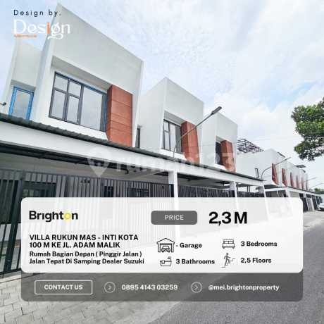 Villa Rukun Mas- Inti kota 100 Meter ke Jl. Adam Malik -Siap Huni