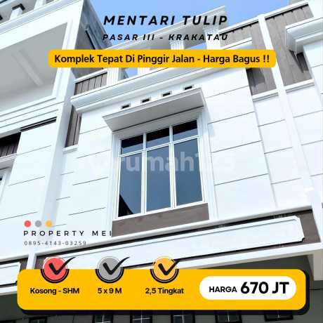 Town House Baru Komplek Mentari Tulip JL. Pasar 3 Krakatau Town House Baru Komplek Mentari Tulip JL. Pasar 3 Krakatau