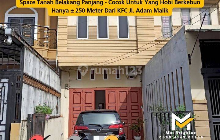 Dijual Ruko Jl. Waringin - Intikota Medan ±250 M dr KFC AdamMalik