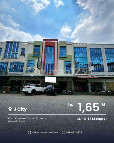 Dijual Ruko Komplek J City Lokasi Strategis Jalan Karya Wisata 