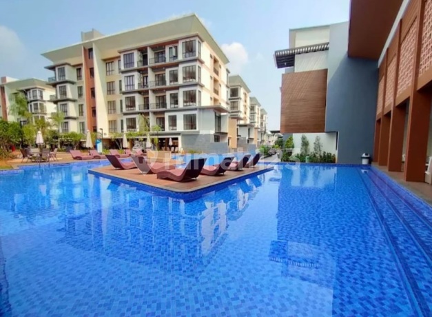 Di Jual Apartemen Asatti Vanya Park, BSD view langsung ke kolam renang Di Jual Apartemen Asatti Vanya Park, BSD view langsung ke kolam renang