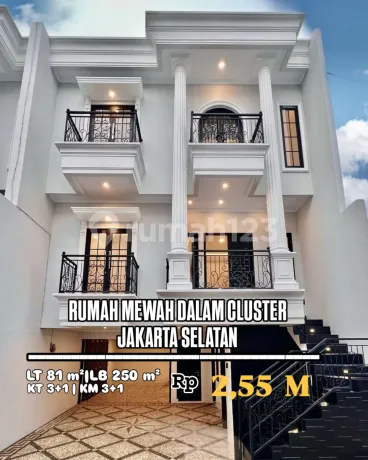 3-Story House in a Cluster by the Main Road in Kahfi 1 Jagakarsa 3-Story House in a Cluster by the Main Road in Kahfi 1 Jagakarsa