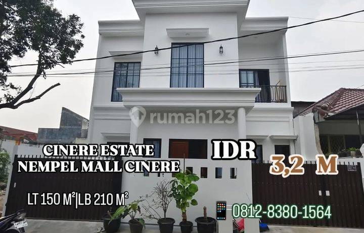 Rumah Mewah Semi Furnish Cinere Estate Selsngkah Ke Lebak Bulus