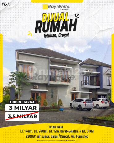 Rumah Mewah 2 Lantai Cluster di Solo Baru Furnished Siap Pakai Rumah Mewah 2 Lantai Cluster di Solo Baru Furnished Siap Pakai