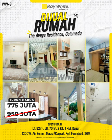 Rumah Cluster di Colomadu Furnished Siap Huni Dekat Bandara Rumah Cluster di Colomadu Furnished Siap Huni Dekat Bandara