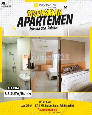 Apartemen 1Br di Menara One Pabelan Tengah Kota Solo Dekat Kampus Apartemen 1Br di Menara One Pabelan Tengah Kota Solo Dekat Kampus