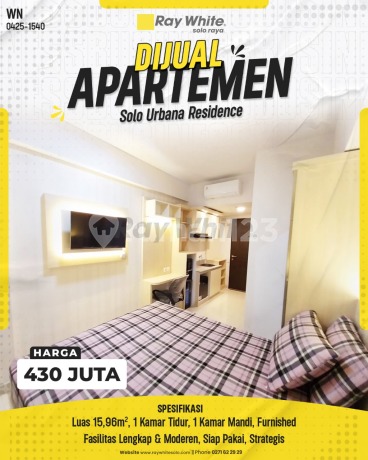 Solo Urbana Apartemen Include Furnished Dijual Murah Dekat Kampus