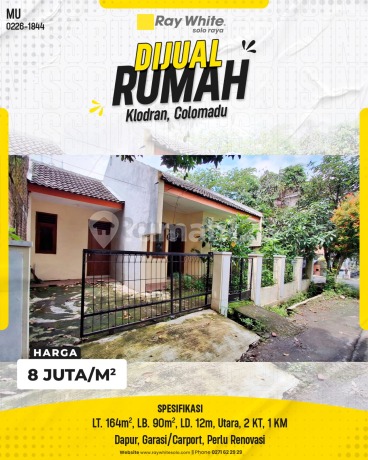 Di Jual Rumah di Klodran, Colomadu