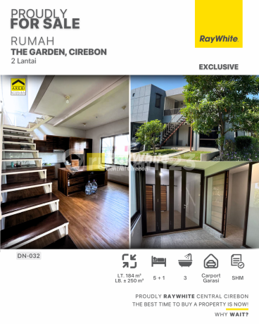 Jual Rumah Bagus 2 Lantai SHM di Perumahan The Garden, Cirebon