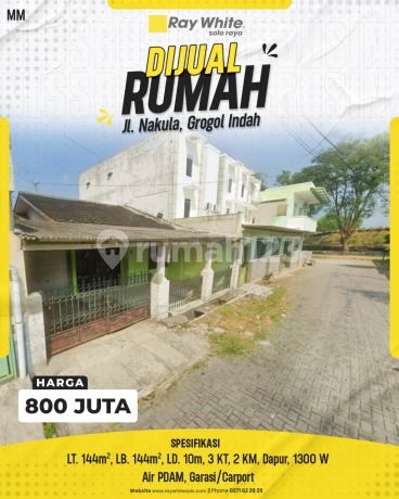 Rumah Strategis di Perumahan Grogol Indah, Sukoharjo (Dekat Solo Baru) Rumah Strategis di Perumahan Grogol Indah, Sukoharjo (Dekat Solo Baru)