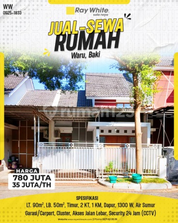 Rumah Jual Sewa Cluster Safira Waru Baki Sukoharjo Rumah Jual Sewa Cluster Safira Waru Baki Sukoharjo