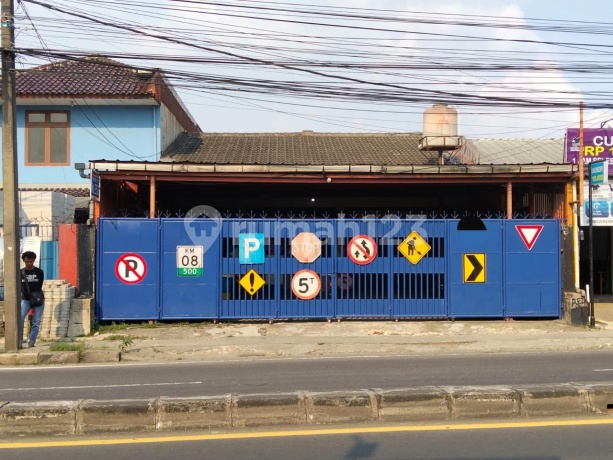 Workshop Gudang Samping Jalan Raya Ciputat Dekat Tol Pamulang