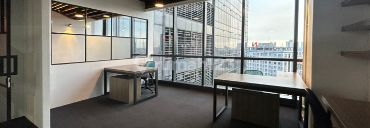 Office siap pakai, fully furnished di Pakuwon Tower