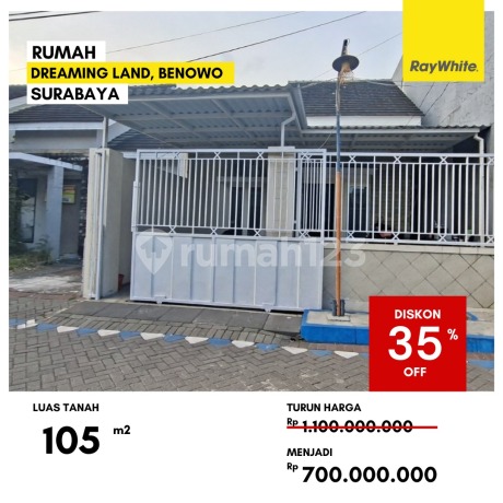 Dijual Rumah Lelang 700 Jutaan di Dreaming Land Benowo Surabaya Dijual Rumah Lelang 700 Jutaan di Dreaming Land Benowo Surabaya