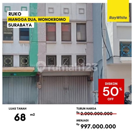 Dijual Ruko Lelang di Ruko Mangga Dua Jagir Wonokromo Surabaya