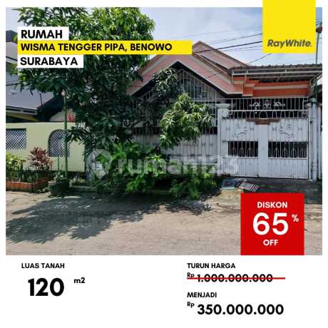 Dijual Rumah Lelang di Wisma Tengger Pipa Benowo Surabaya Dijual Rumah Lelang di Wisma Tengger Pipa Benowo Surabaya