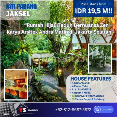 Rumah Hijau Teduh Bernuansa Zen - Karya Arsitek Andra Matin di Tanah Teduh, Jati Padang Jakarta Selatan BO5 Rumah Hijau Teduh Bernuansa Zen - Karya Arsitek Andra Matin di Tanah Teduh, Jati Padang Jakarta Selatan BO5