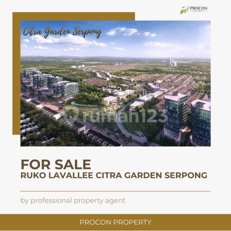 Dijual Ruko Lavallee Boulevard Citra Garden Serpong - Tangerang