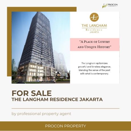 Dijual The Langham Residence 4Br - Furnished Jakarta Selatan