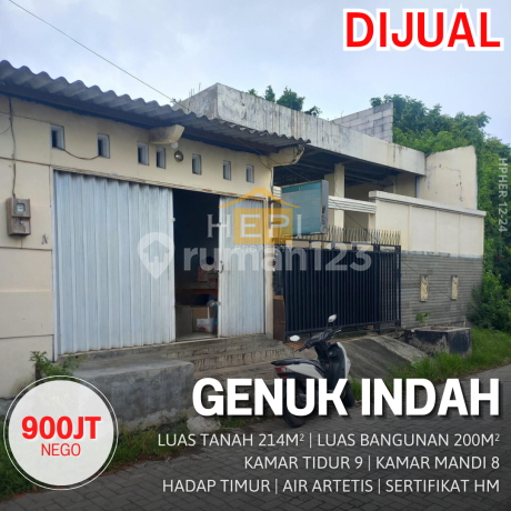 Rumah Induk dan kos Bangunan perlu renov Lokasi di Genuk Indah