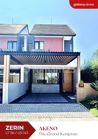 JUAL RUMAH BARU FURNIS LENGKAP COMPACT 2 LANTAI MINIMALIS KONSEP JEPANG AKENO THE GRAND KENJERAN SURABAYA 