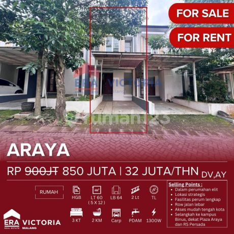 Good House Ready to Live Strategic Araya Malang