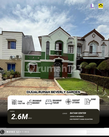 Dijual Cepat Rumah Hak Milik Di Beverly Garden