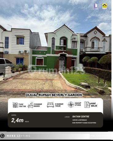 For Sale: Batam Center House Ready to Occupied in Beverly Garden For Sale: Batam Center House Ready to Occupied in Beverly Garden