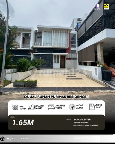 Di Jual Rumah Purimas Residence 1, Batam Center