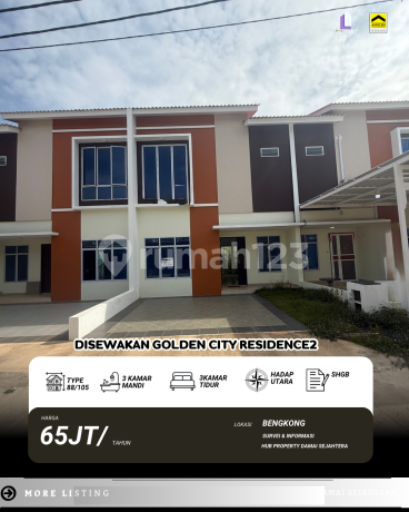 Disewakan Rumah 2 Lantai Golden City Residence 2 Disewakan Rumah 2 Lantai Golden City Residence 2