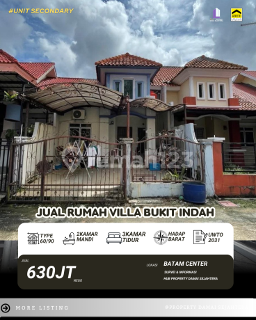 Dijual Murah‼️rumah 1.5lantai Villa Bukit Indah Batam Center 