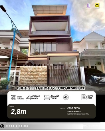 Dijual Cepat Rumah 3 Lantai Siap Huni Victory Residence