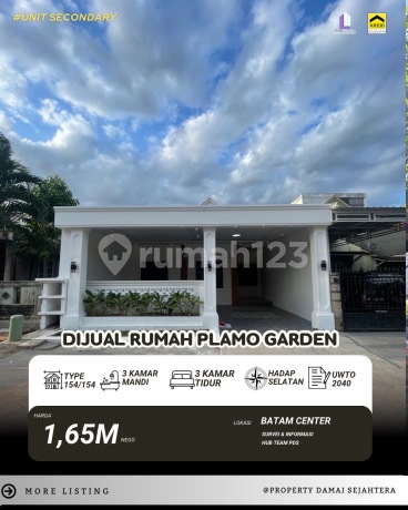 Dijual Cepatrumah Cantik Siap Huni Plamo Garden- Batam Center