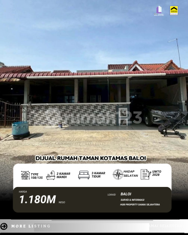 Rumah Lebar 9 Taman Kota Baloi Mas Dekat Uib Rumah Lebar 9 Taman Kota Baloi Mas Dekat Uib