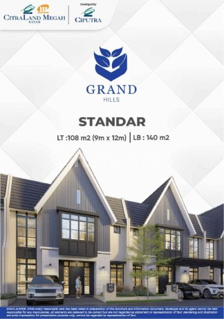 PRE-LAUNCHING GRAND HILLS Cluster Terakhir di CitraLand Megah berlokasi batam centre