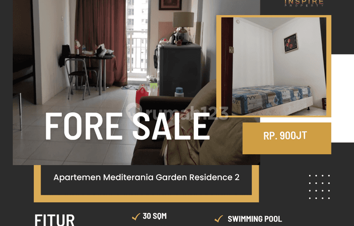 Jual Apartemen medit2 2br furnish sia huni strategis termurah di jakarta barat