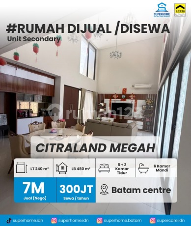 Dijual/Sewakan Rumah Citraland Megah Batam Centre Dijual/Sewakan Rumah Citraland Megah Batam Centre