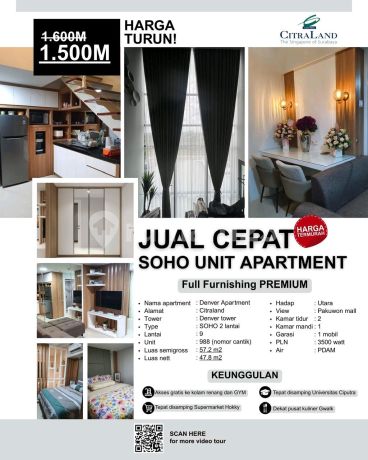 Murah Siapa Cepat Dia Dapat Apartemen Denver Siap Huni Murah Siapa Cepat Dia Dapat Apartemen Denver Siap Huni