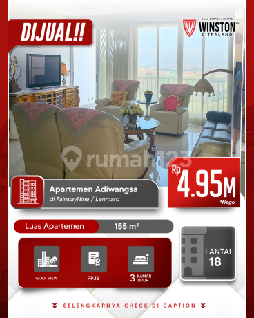 Dijual Apartemen Golf View Tower F The Adhiwangsa Golf Residence